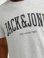 JJEJOSH TEE SS CREW NECK JNR WHITE MELANGE