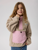 NKNMEEKO FLEECE POPOVER - PURE CASHMERE/CAMEO PINK