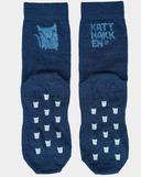 TYNNE ULLSOKKER MED ANTISKLI 2PK - HAV OG HIMMEL