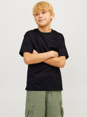 JJEURBAN EDGE TEE SS O-NECK NOOS JNR BLACK