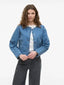 VIREBA L/S O-NECK DENIM JACKET LIGHT BLUE DENIM