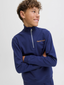 JORNORREBRO EMB SWEAT HIGH NECK JNR OCEAN CAVERN
