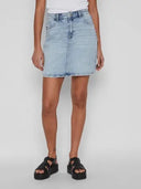 VIKAJA JAF DENIM SKIRT LIGHT BLUE DENIM