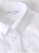 NMMFESHIRT LS SHIRT - BRIGHT WHITE