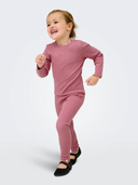 KMGTRINNY SOLID LEGGING JRS - HEATHER ROSE