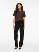 VINORA  S/S T-SHIRT - COFFEE BEAN