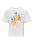 KOGBLINIS LIFE S/S LOOSE TOP CLOUD DANCER/LEMONS