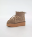 DUFFY BOOTS  TAUPE LEATHER