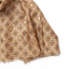 ROSENVINGE - PRINTET SKJERF MED GULL-FOIL VISKOSE - BEIGE
