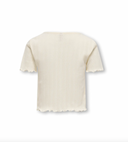 KOGCARLOTTA LIFE S/S TOP JRS - CLOUD DANCER