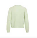 VILORY O-NECK L/S KNIT CARDIGAN - SMOKE GREEN/MELANGE