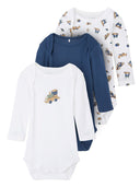 NBMBODY 3P LS DARK DENIM TOYS