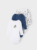 NBMBODY 3P LS DARK DENIM TOYS