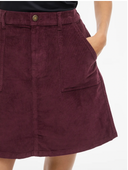 VIFROST CORDUROY A-LINE HW SKIRT - FIG