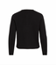 VISWAY O-NECK L/S BUTTON KNIT CARDIGAN BLACK BEAUTY