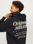 JORBROOKLYN BACK SWEAT HOOD JNR BLACK