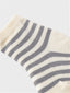 NBMELOVE STRIPE SOCK LIL SILVER FILIGREE