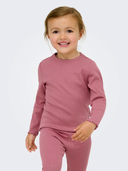 KMGTRINNY SLD LS ONECK TOP JRS - HEATHER ROSE