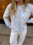YASZIGLY LS KNIT CARDIGAN - SKYWAY BIRCH