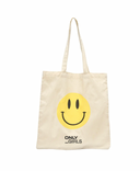 KOGTOTEM TOTE BAG WHITECAP GRAY/SMILEY YELLOW