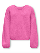 KOGDINEA L/S REVERSIBLE PULLOVER KNT - SUPER PINK