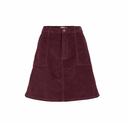 VIFROST CORDUROY A-LINE HW SKIRT - FIG