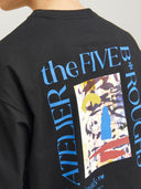 JORBROOKLYN GRAPHIC BACK TEE BLACK