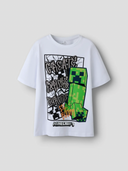 NKMMASE MINECRAFT SS NREG TOP - BRIGHT WHITE