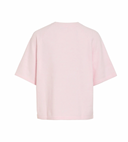 VILIGA 2/4 O-NECK KNIT TOP - CHERRY BLOSSOM/MELANGE