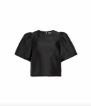 VISHINA 2/4 O-NECK TOP - BLACK