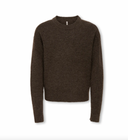 KOGCAMILLA O-NECK L/S PULLOVER KNT - BLACK COFFEE