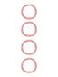 NKFACC-ARISE 4P HAIRELASTIC CAMEO PINK/GLITTER