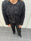 VIROSIE L/S CARDIGAN BLACK BEAUTY