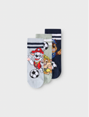 NMMJONATHAN PAW 3P SOCK DUSTY BLUE/NAVY