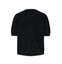 YASANNE SS KNIT PULLOVER BLACK