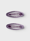 NKFACC-REDA 2P GLITTER HAIRCLIPS - GRAPE JUICE