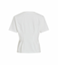 VIMONIE PLEAT O-NECK S/S TOP SNOW WHITE