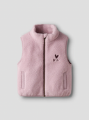 NMFMALL SHERPA VEST - KEEPSAKE LILAC