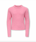 KOGJEANETT LIFE LS RIB O-NECK KNT SEA PINK