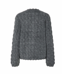 YASBUBERA LS KNIT CARDIGAN - DARK GREY MELANGE