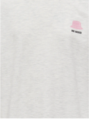 KOGBILLIE S/S LOOSE TEDDY TOP - LIGHT GREY MELANGE