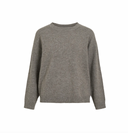 VILIGA L/S O-NECK KNIT TOP - FALCON/MELANGE