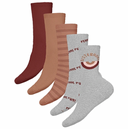 NKFVILDE 5P SOCK R CAFE AU LAIT