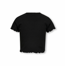KOGNELLA S/S O-NECK TOP JRS - BLACK