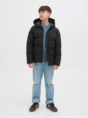 JJGLOBAL PUFFER JACKET JNR BLACK