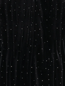 KOGVELLA L/S O-NECK VELVET DRESS JRS BLACK/STUDS