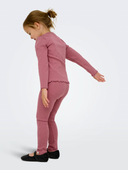 KMGTRINNY SLD LS ONECK TOP JRS - HEATHER ROSE