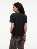 VINORA S/S T-SHIRT - BLACK BEAUTY BONJOUR