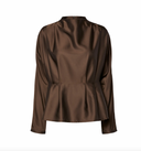 YASYERA LS TOP - CHOCOLATE BROWN