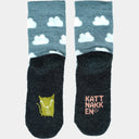 ULLSOKK M/FROTESÅLE BARN BLÅFJELL